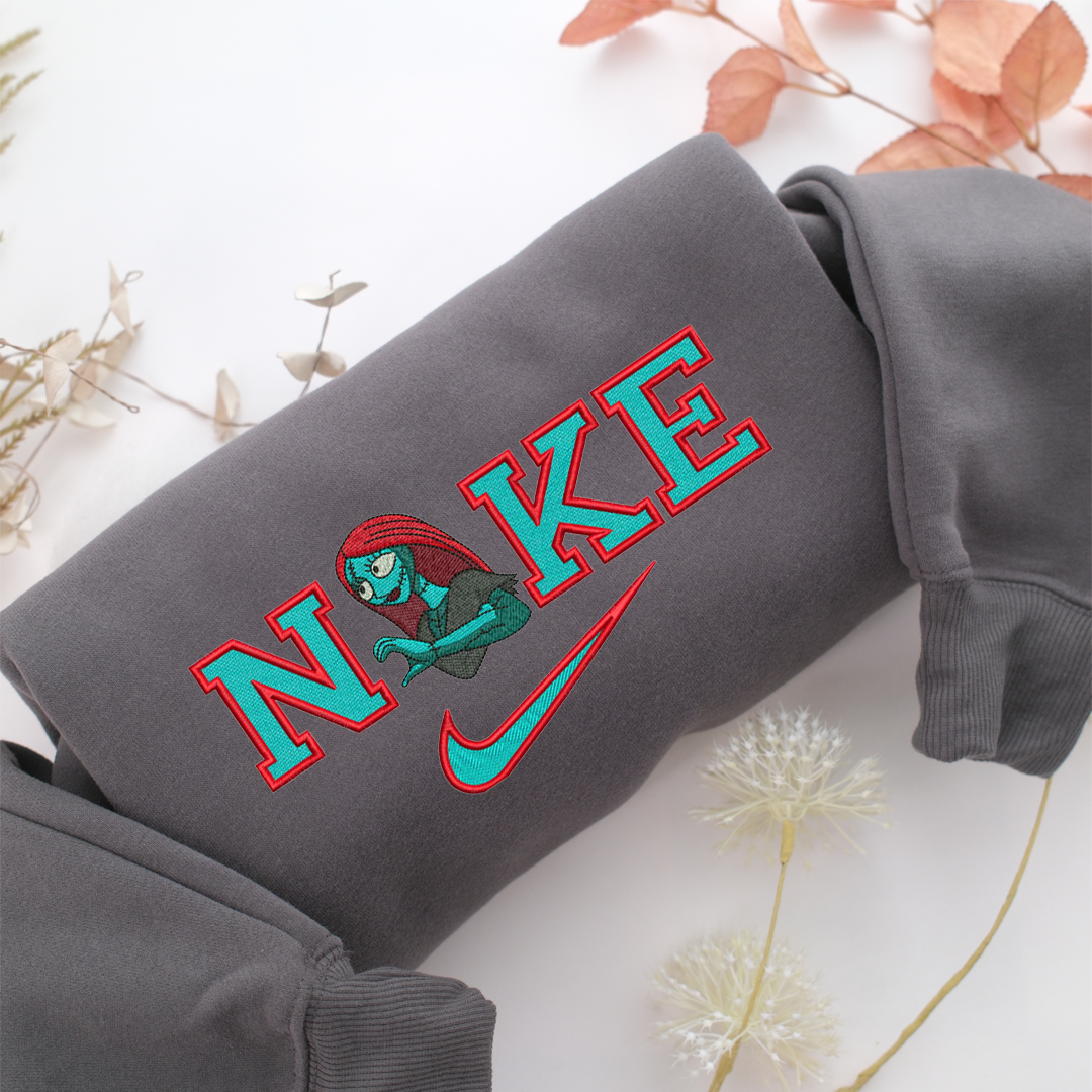 Nike Sally v2 Nike Embroidered Sweatshirt, Nike Movie Inspired, Valentine's Day Gifts Idea For Him Her