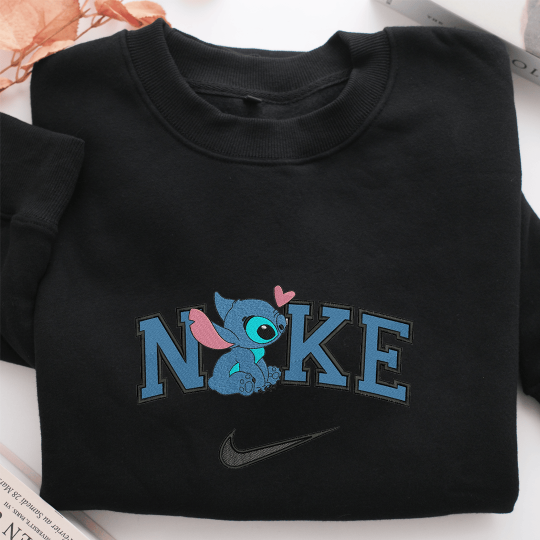 Nike Stich Nike Embroidered Sweatshirt, Nike Movie Inspired, Valentine's Day Gifts Idea For Him Her