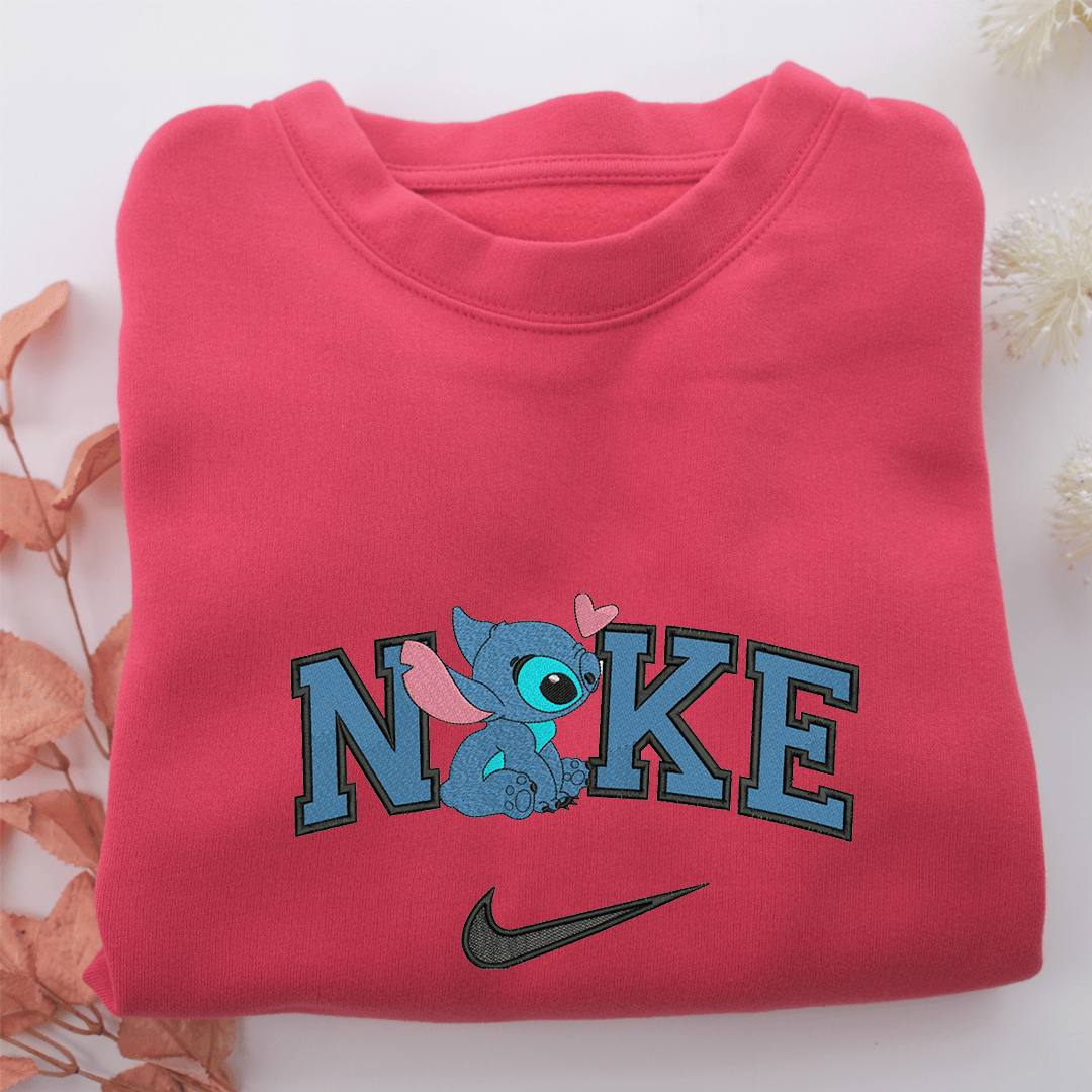 Nike Stich Nike Embroidered Sweatshirt, Nike Movie Inspired, Valentine's Day Gifts Idea For Him Her