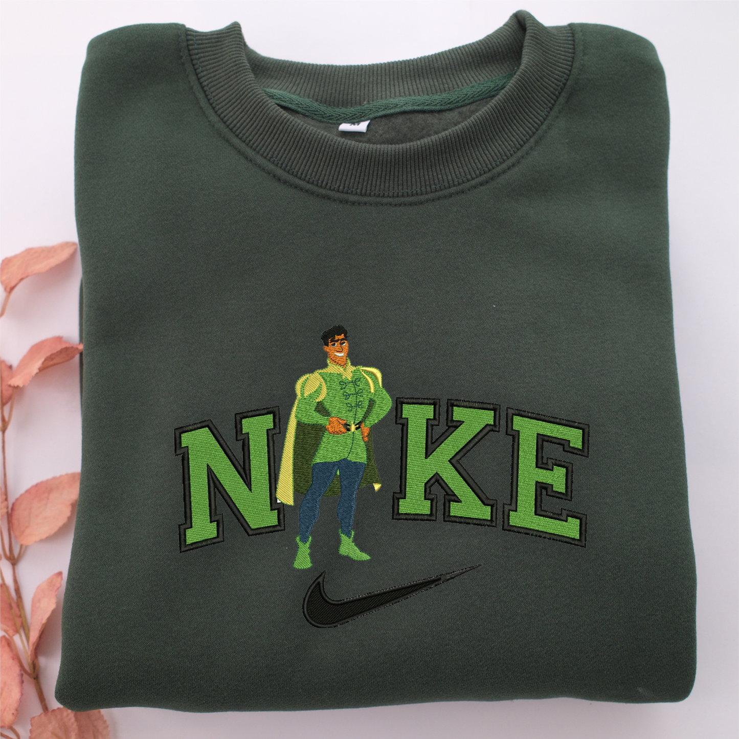 Nike Prince Naveen Nike Embroidered Sweatshirt, Nike Movie Inspired, Valentine's Day Gifts Idea For Him Her