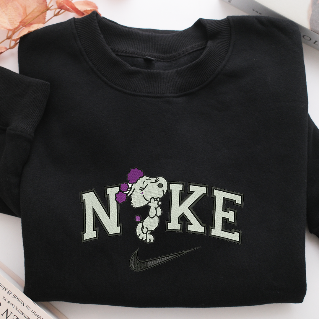 Nike Snoopy Wife Nike Embroidered Sweatshirt, Nike Movie Inspired, Valentine's Day Gifts Idea For Him Her