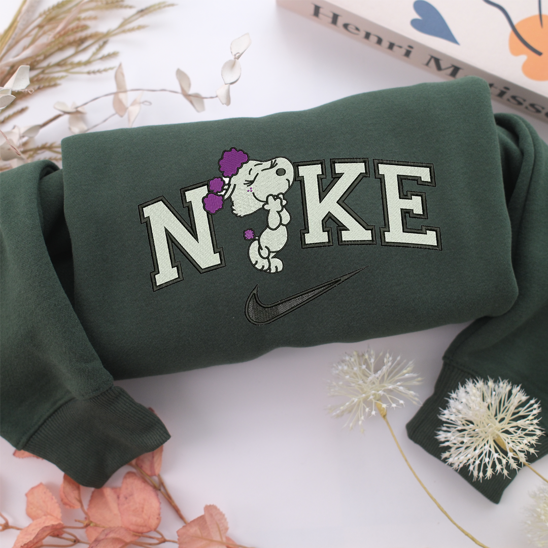 Nike Snoopy Wife Nike Embroidered Sweatshirt, Nike Movie Inspired, Valentine's Day Gifts Idea For Him Her