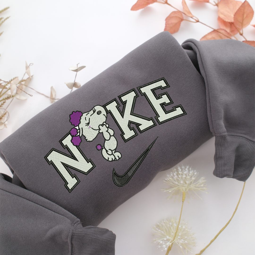 Nike Snoopy Wife Nike Embroidered Sweatshirt, Nike Movie Inspired, Valentine's Day Gifts Idea For Him Her