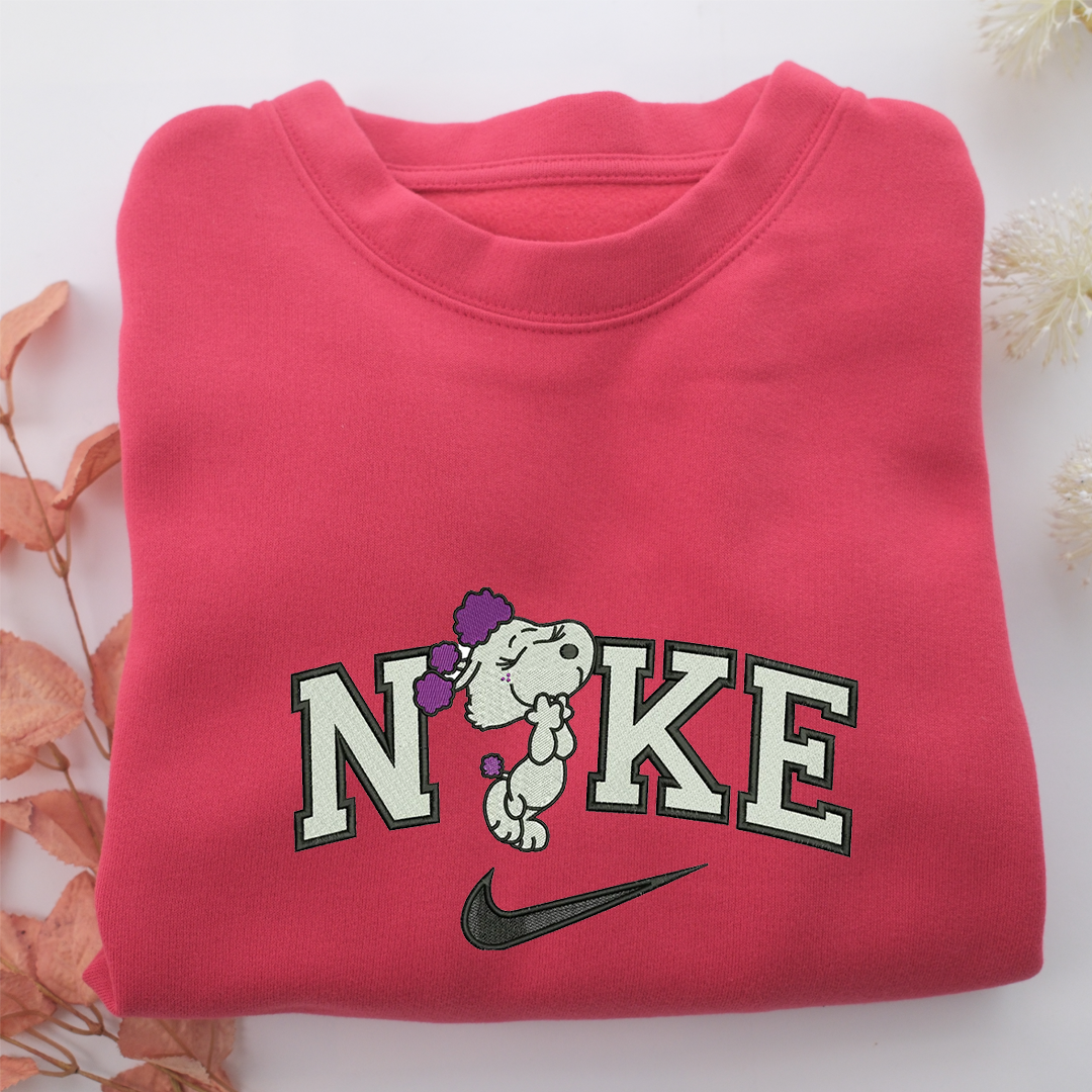 Nike Snoopy Wife Nike Embroidered Sweatshirt, Nike Movie Inspired, Valentine's Day Gifts Idea For Him Her
