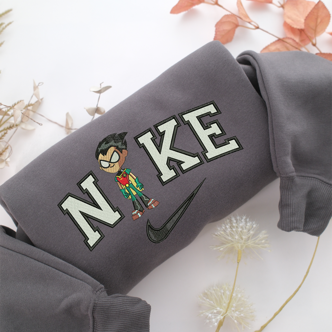Nike Robin Nike Embroidered Sweatshirt, Nike Movie Inspired, Valentine's Day Gifts Idea For Him Her