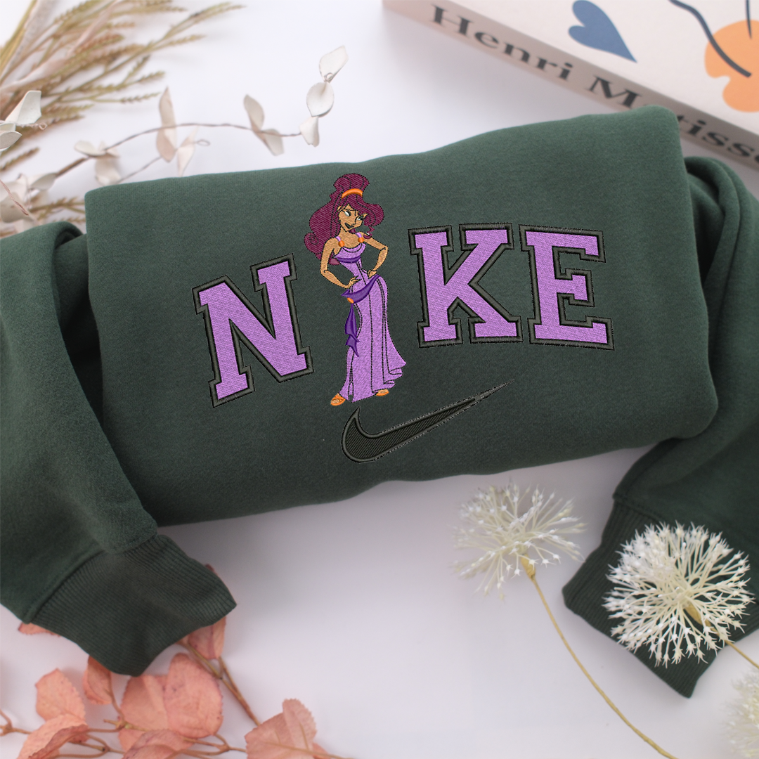 Nike Megara Nike Embroidered Sweatshirt, Nike Movie Inspired, Valentine's Day Gifts Idea For Him Her