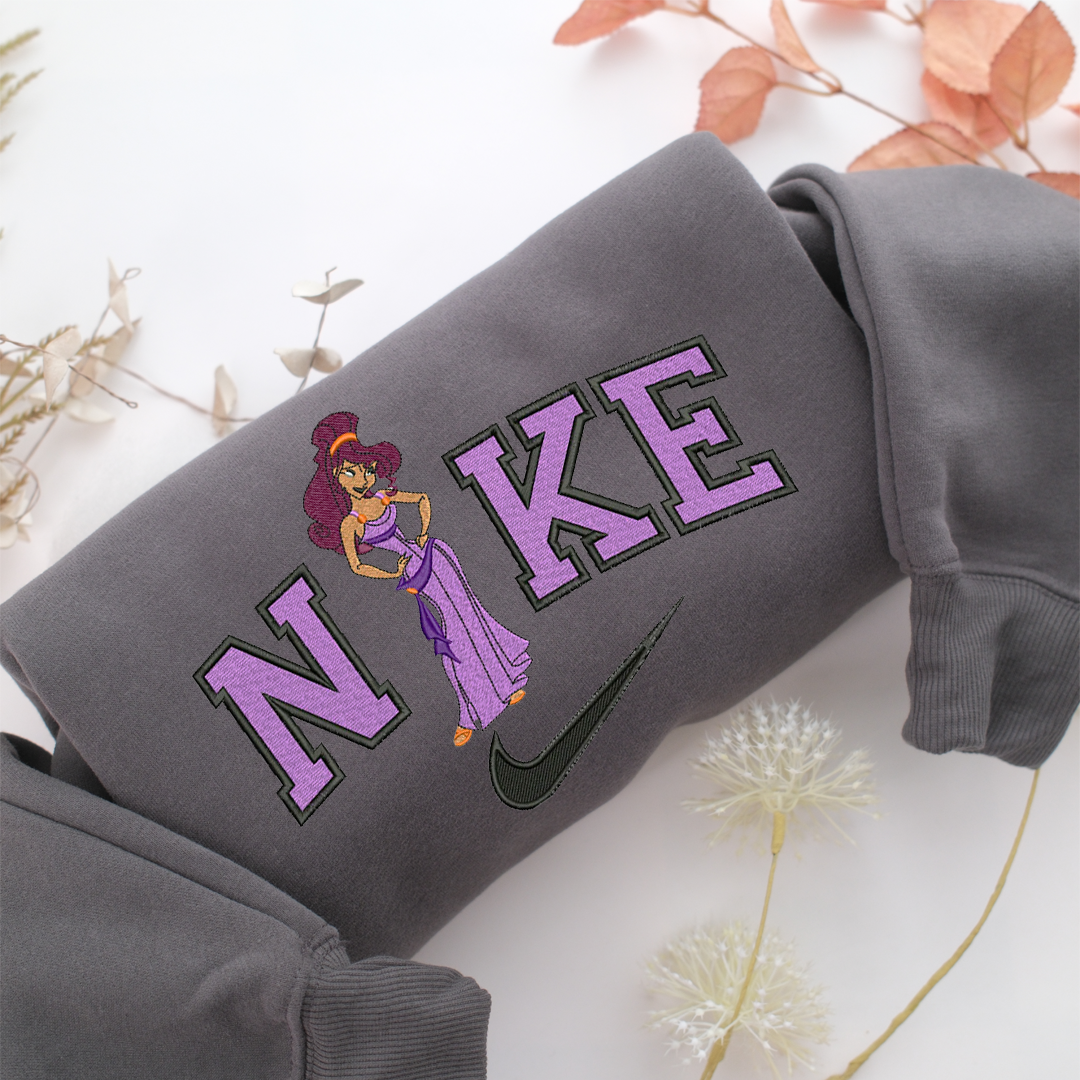 Nike Megara Nike Embroidered Sweatshirt, Nike Movie Inspired, Valentine's Day Gifts Idea For Him Her