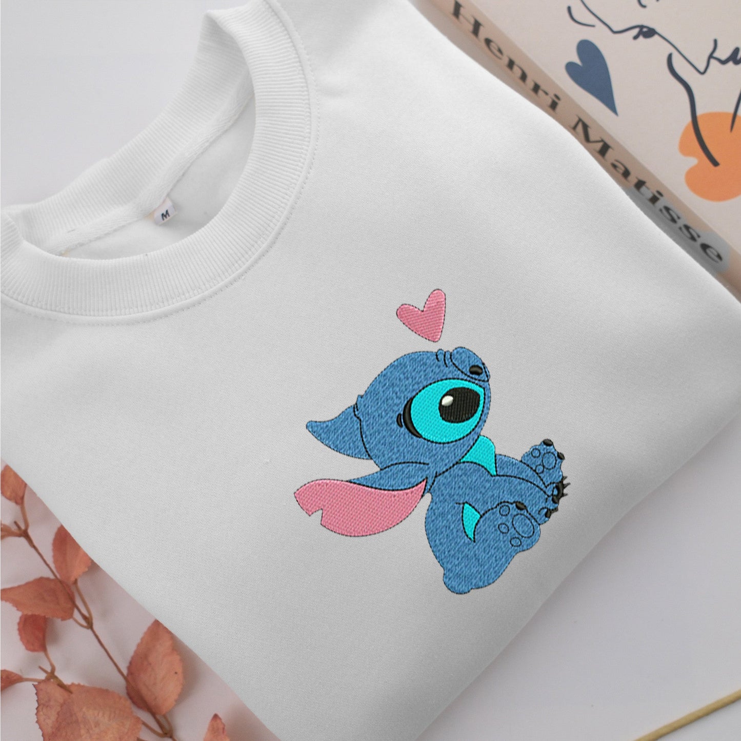 Stitch Nike Embroidered Sweatshirt, Nike Movie Inspired, Valentine's Day Gifts Idea For Him Her