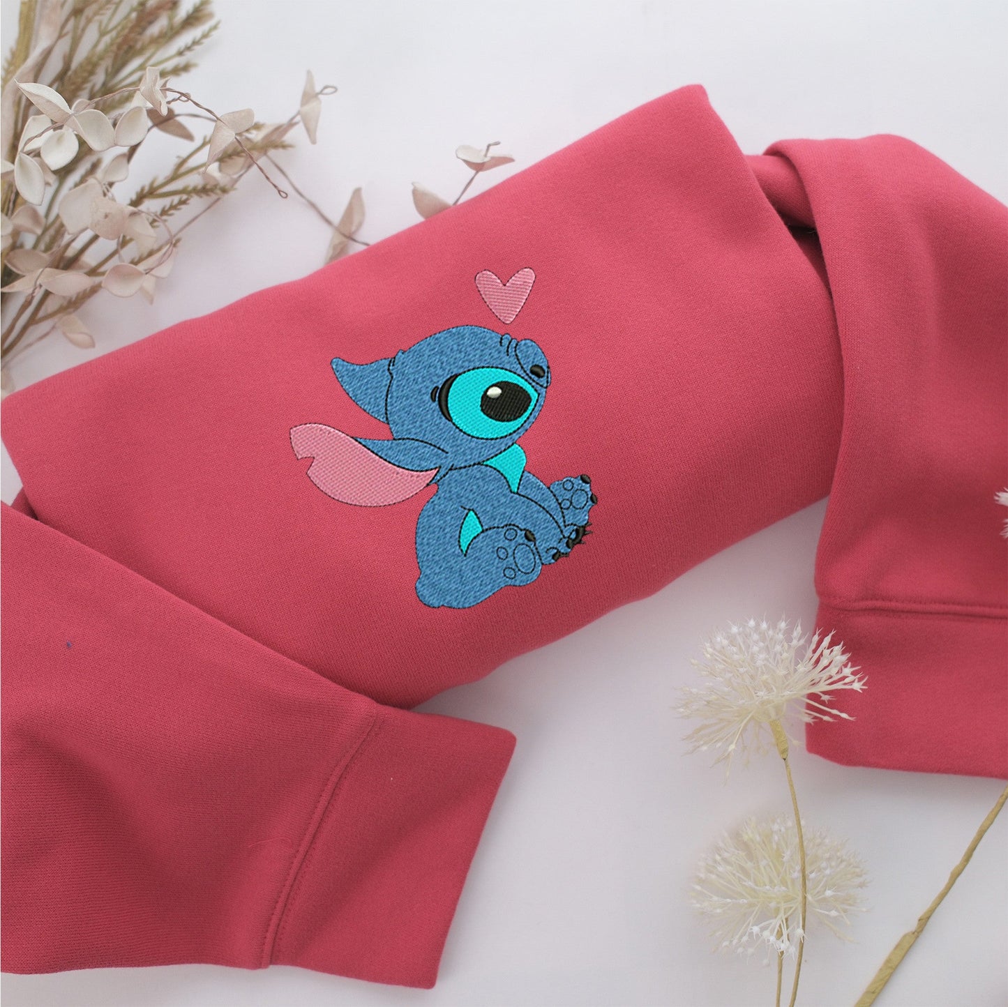 Stitch Nike Embroidered Sweatshirt, Nike Movie Inspired, Valentine's Day Gifts Idea For Him Her