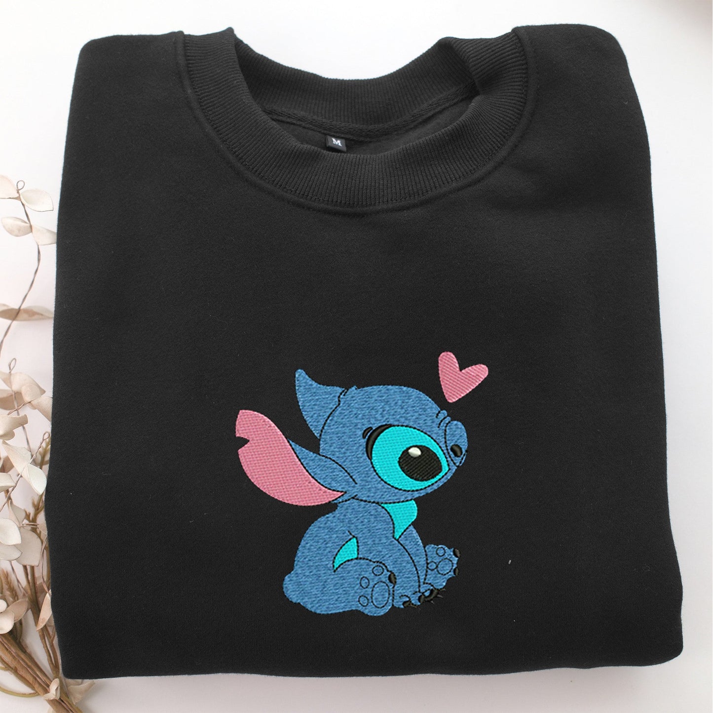 Stitch Nike Embroidered Sweatshirt, Nike Movie Inspired, Valentine's Day Gifts Idea For Him Her