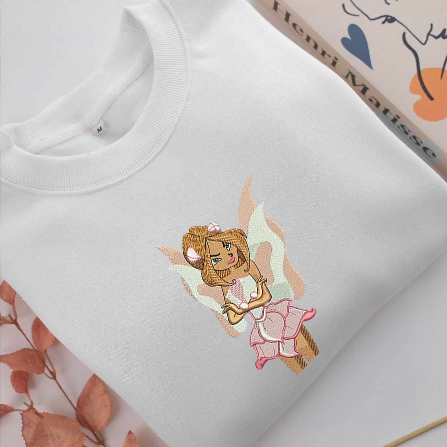 Winx Flora Nike Embroidered Sweatshirt, Nike Movie Inspired, Valentine's Day Gifts Idea For Him Her