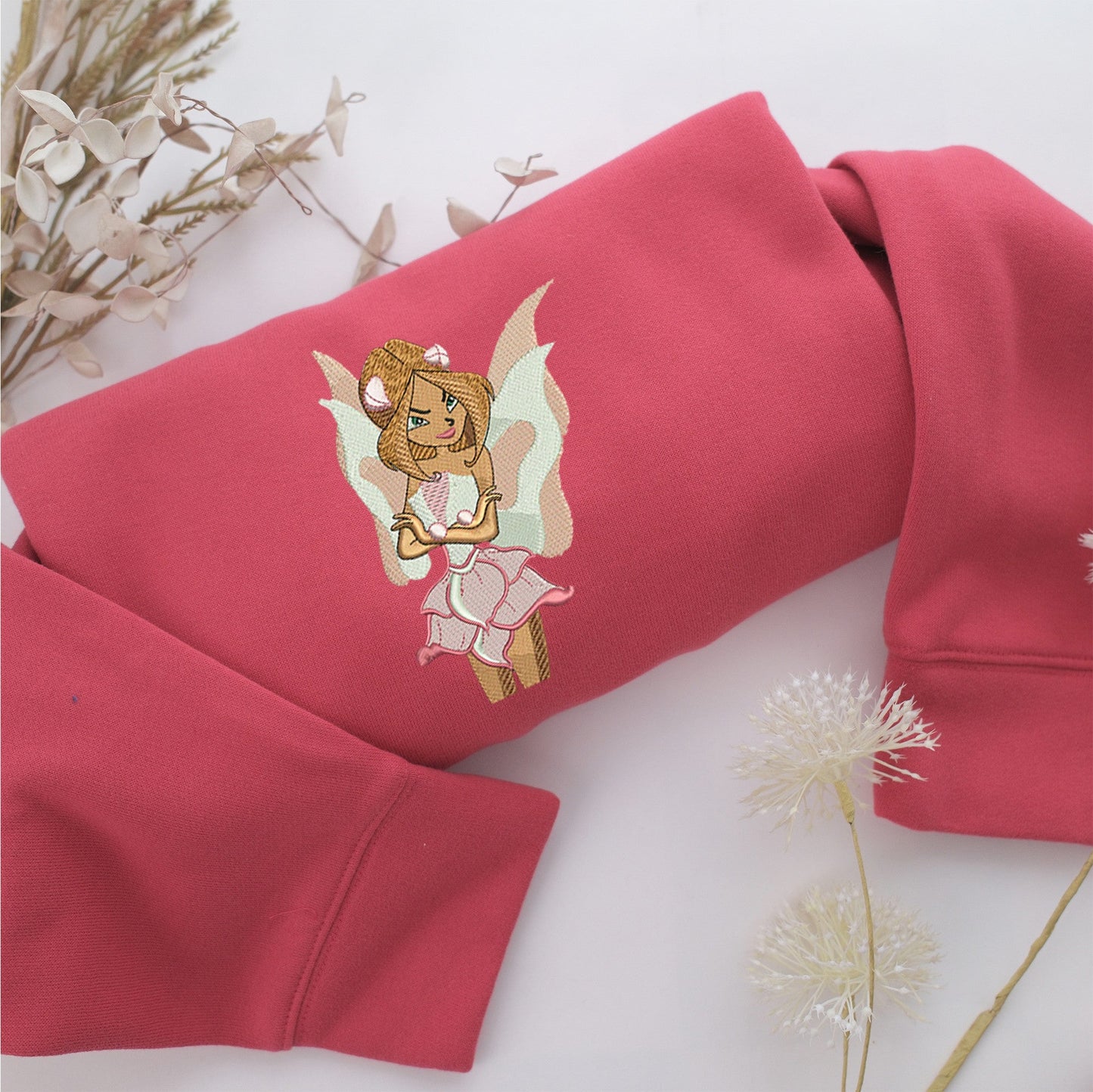 Winx Flora Nike Embroidered Sweatshirt, Nike Movie Inspired, Valentine's Day Gifts Idea For Him Her