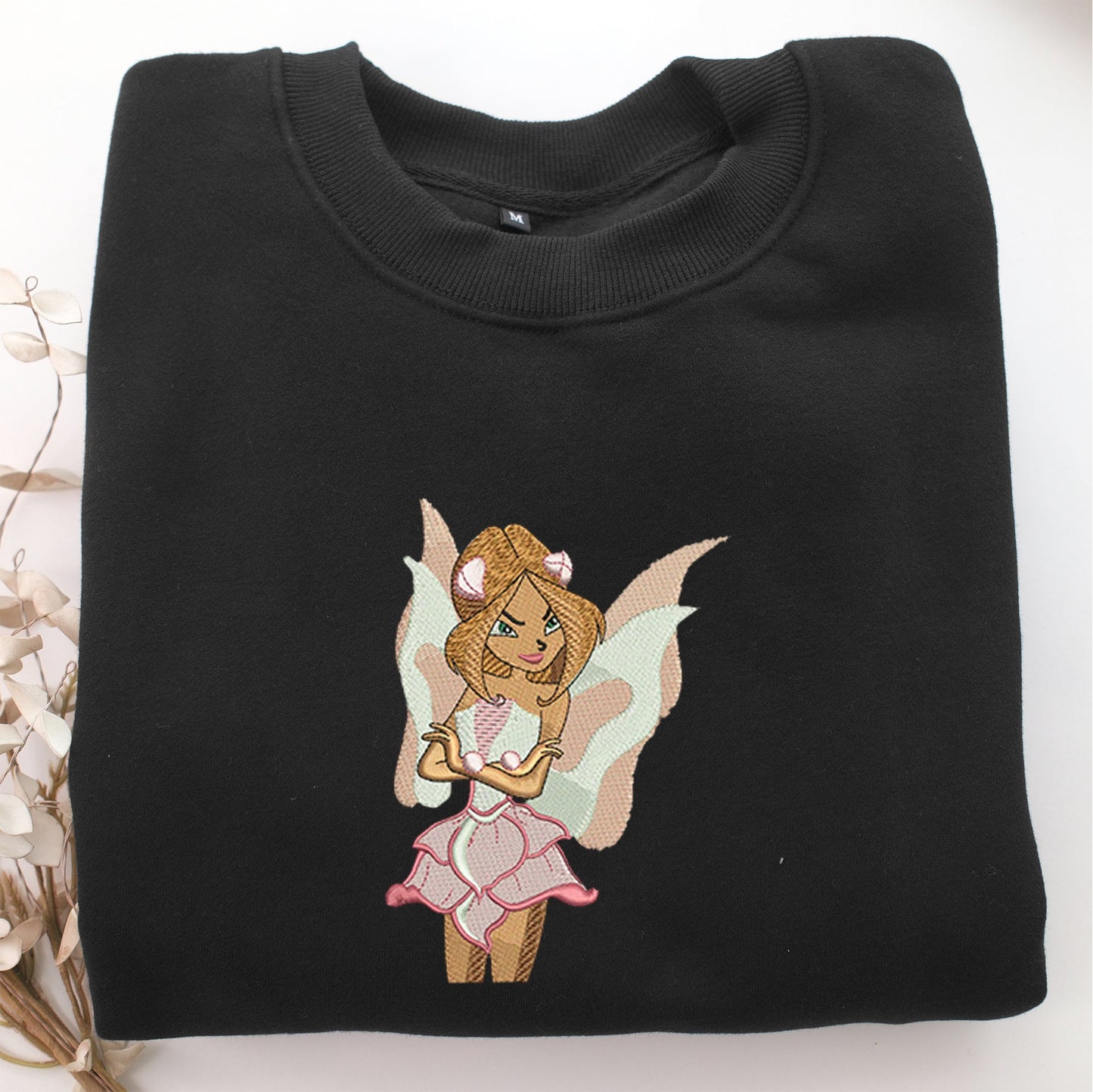 Winx Flora Nike Embroidered Sweatshirt, Nike Movie Inspired, Valentine's Day Gifts Idea For Him Her
