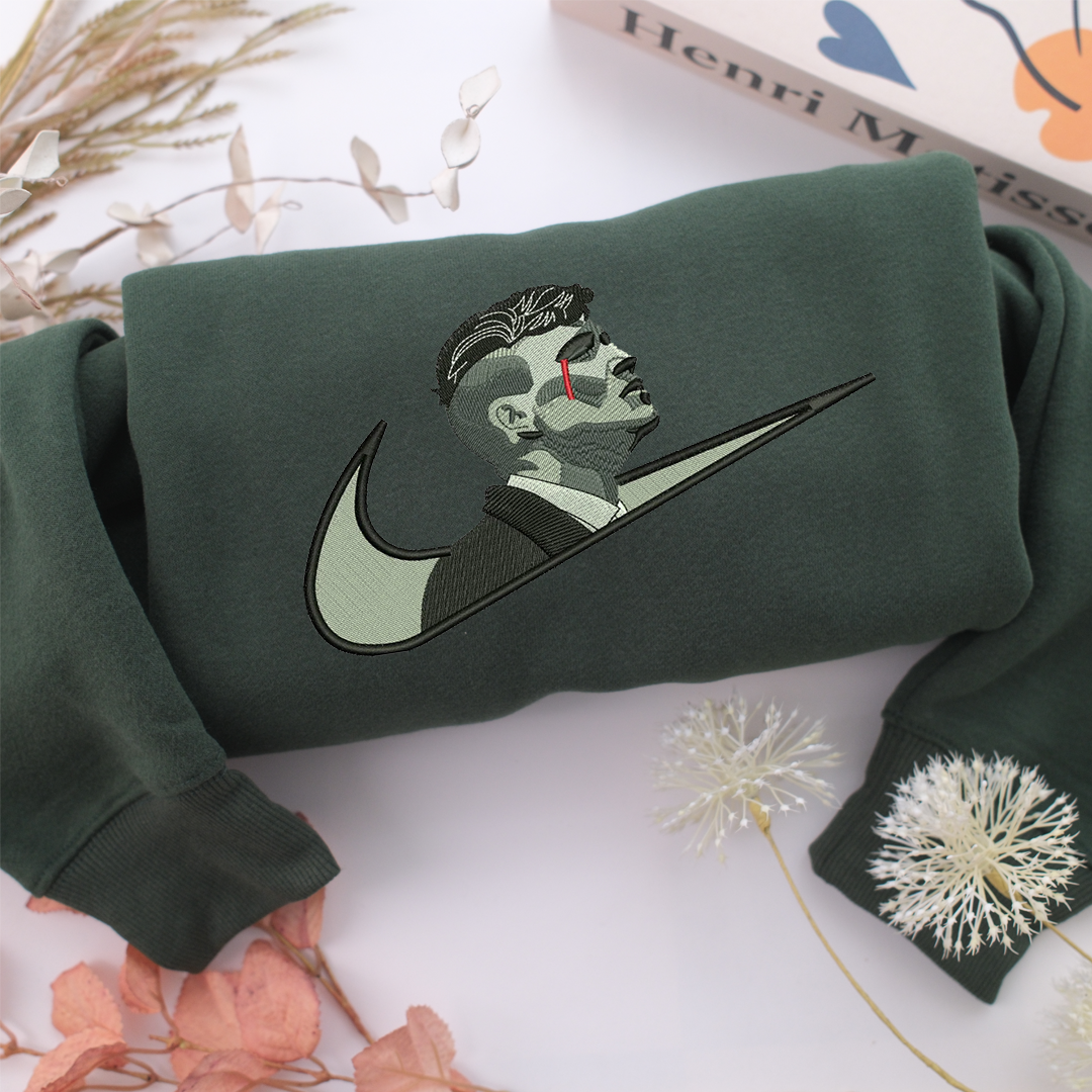 Thomas Shelby Swoosh Nike Embroidered Sweatshirt, Nike Movie Inspired, Valentine's Day Gifts Idea For Him Her