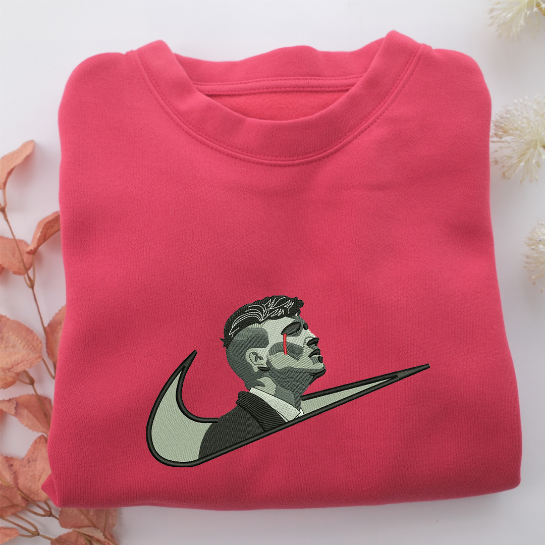Thomas Shelby Swoosh Nike Embroidered Sweatshirt, Nike Movie Inspired, Valentine's Day Gifts Idea For Him Her