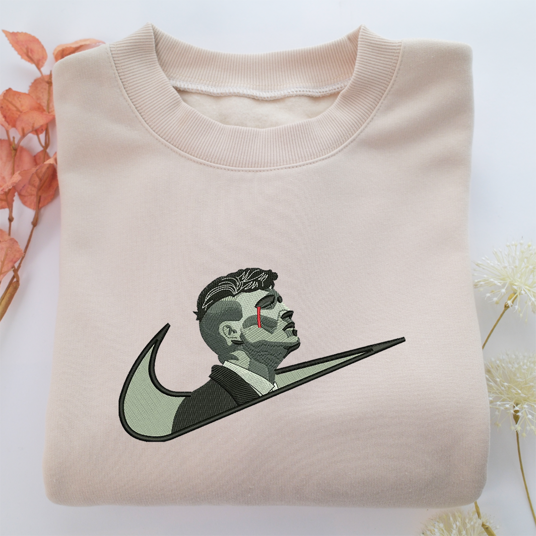 Thomas Shelby Swoosh Nike Embroidered Sweatshirt, Nike Movie Inspired, Valentine's Day Gifts Idea For Him Her