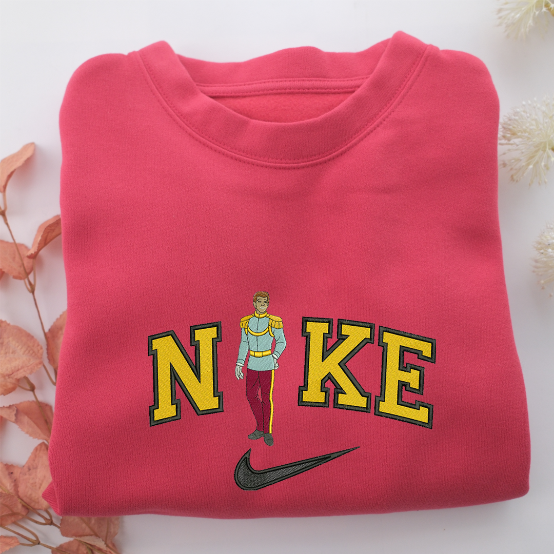 Nike Prince Charming Nike Embroidered Sweatshirt, Nike Movie Inspired, Valentine's Day Gifts Idea For Him Her