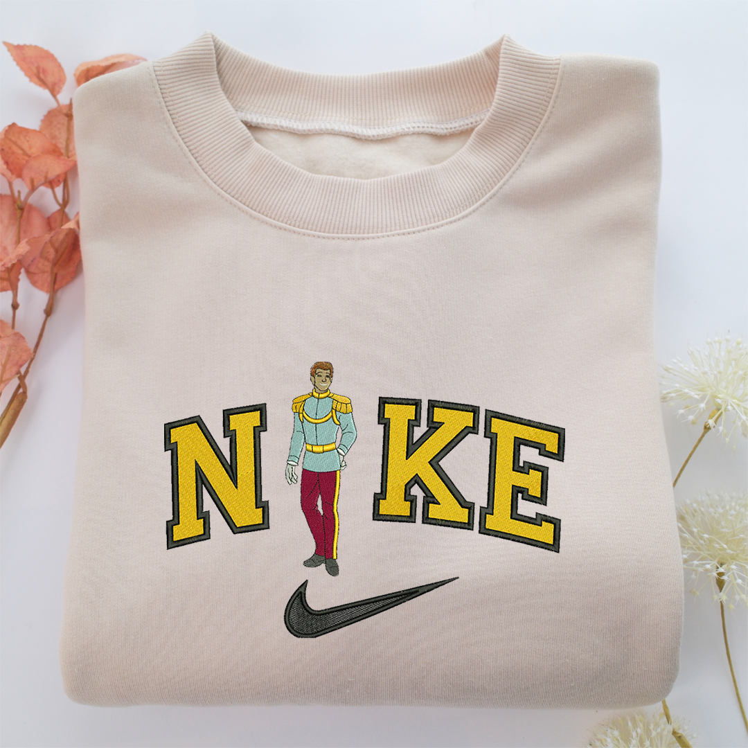 Nike Prince Charming Nike Embroidered Sweatshirt, Nike Movie Inspired, Valentine's Day Gifts Idea For Him Her