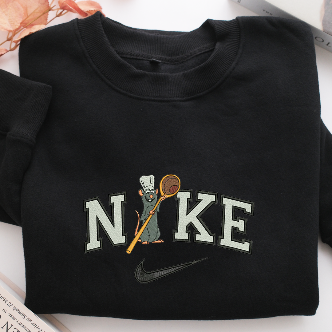 Nike Ratatouille Nike Embroidered Sweatshirt, Nike Movie Inspired, Valentine's Day Gifts Idea For Him Her