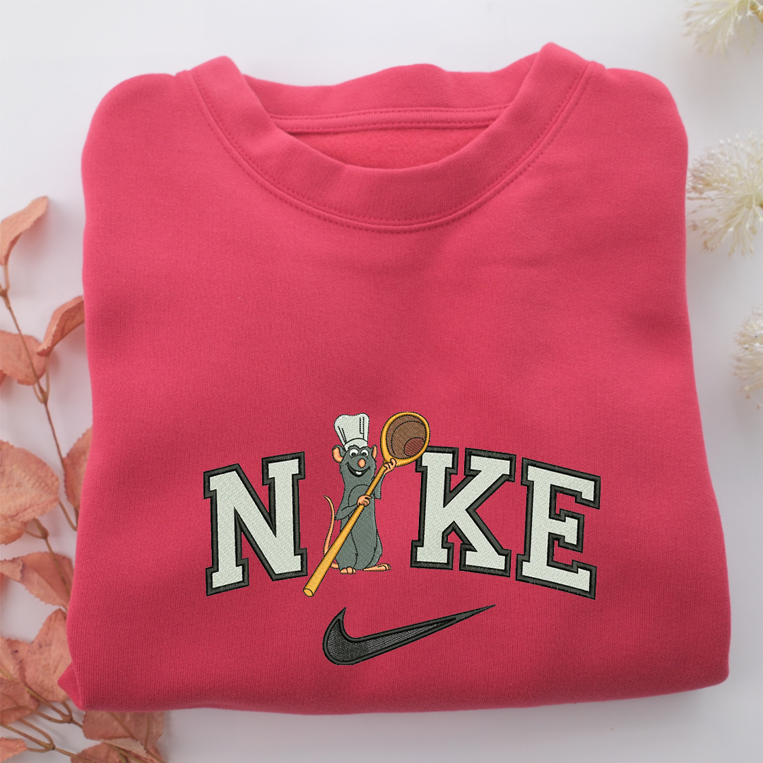 Nike Ratatouille Nike Embroidered Sweatshirt, Nike Movie Inspired, Valentine's Day Gifts Idea For Him Her