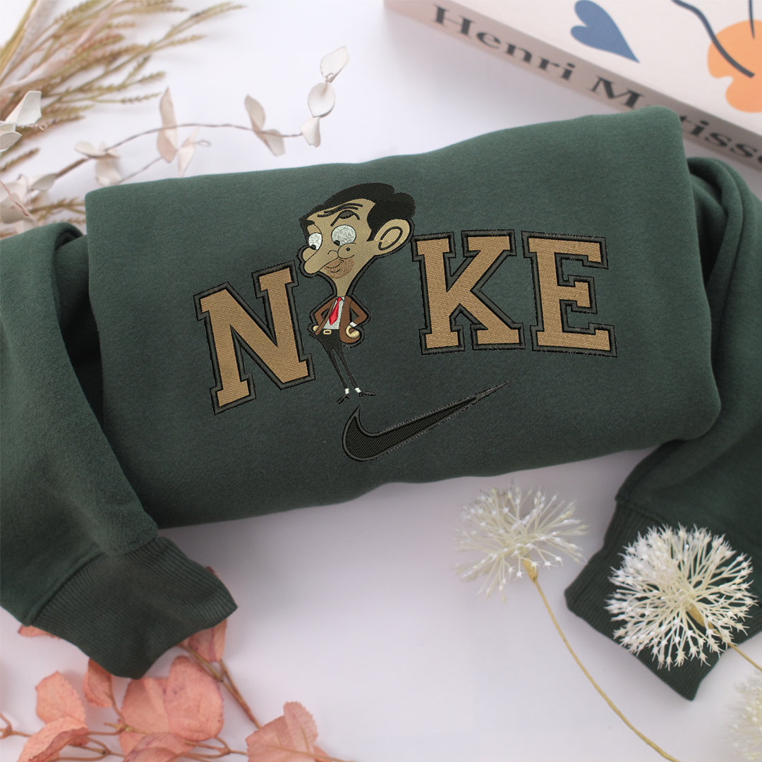 Nike Junior Mr Bean Nike Embroidered Sweatshirt, Nike Movie Inspired, Valentine's Day Gifts Idea For Him Her