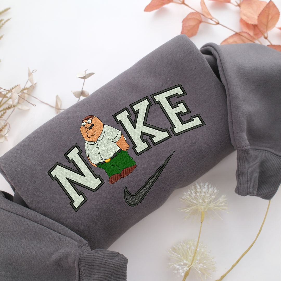 NIke Peter Griffin Nike Embroidered Sweatshirt, Nike Movie Inspired, Valentine's Day Gifts Idea For Him Her