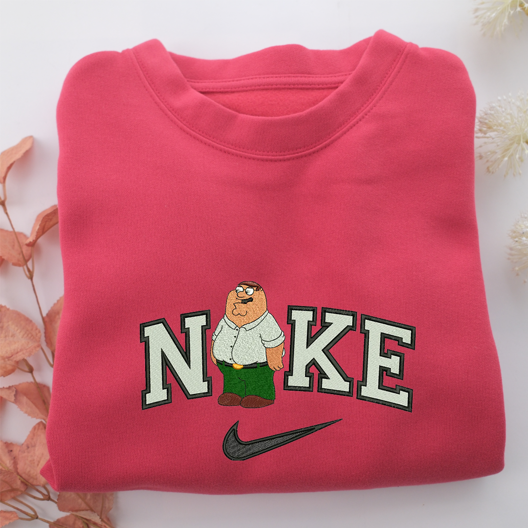 NIke Peter Griffin Nike Embroidered Sweatshirt, Nike Movie Inspired, Valentine's Day Gifts Idea For Him Her