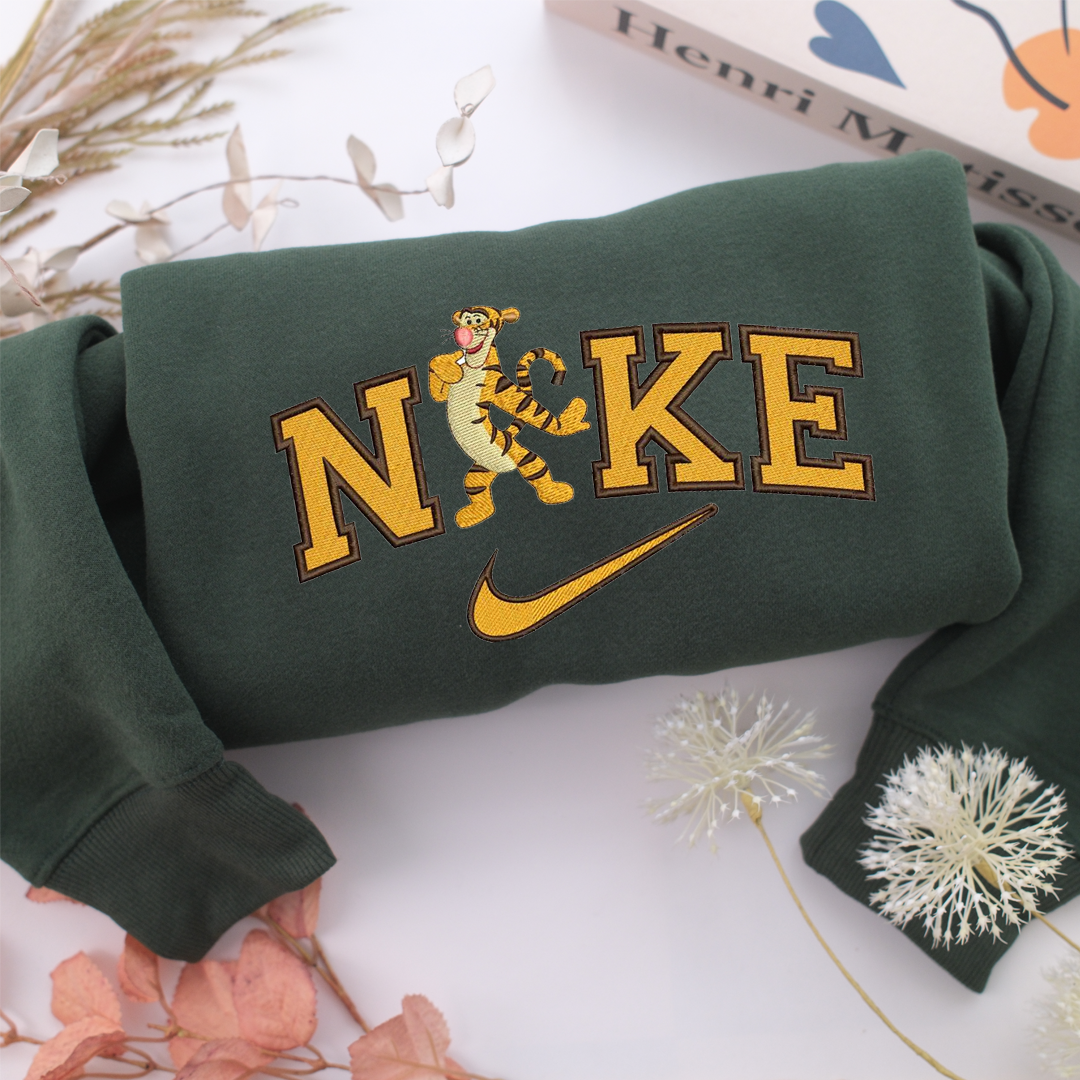 Nike Tiger Nike Embroidered Sweatshirt, Nike Movie Inspired, Valentine's Day Gifts Idea For Him Her