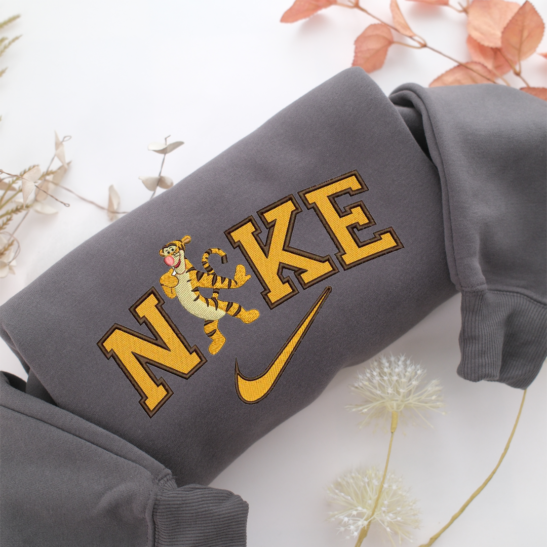 Nike Tiger Nike Embroidered Sweatshirt, Nike Movie Inspired, Valentine's Day Gifts Idea For Him Her