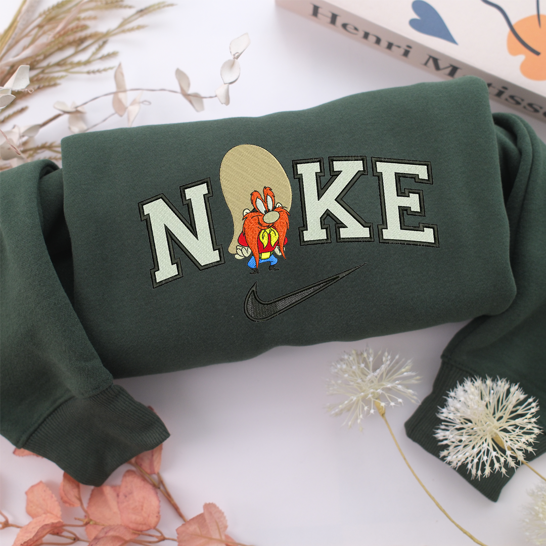 Nike Yosemite Sam Nike Embroidered Sweatshirt, Nike Movie Inspired, Valentine's Day Gifts Idea For Him Her
