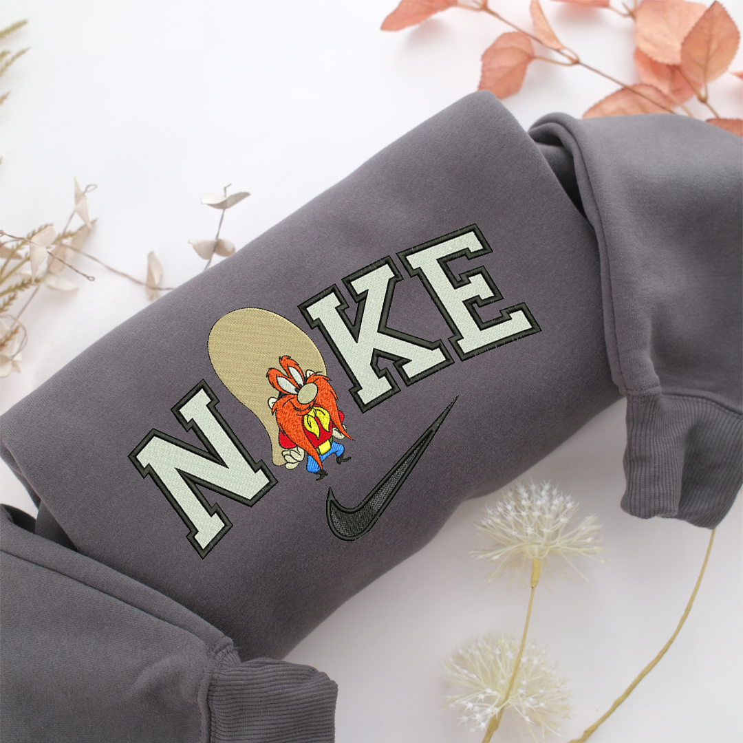 Nike Yosemite Sam Nike Embroidered Sweatshirt, Nike Movie Inspired, Valentine's Day Gifts Idea For Him Her