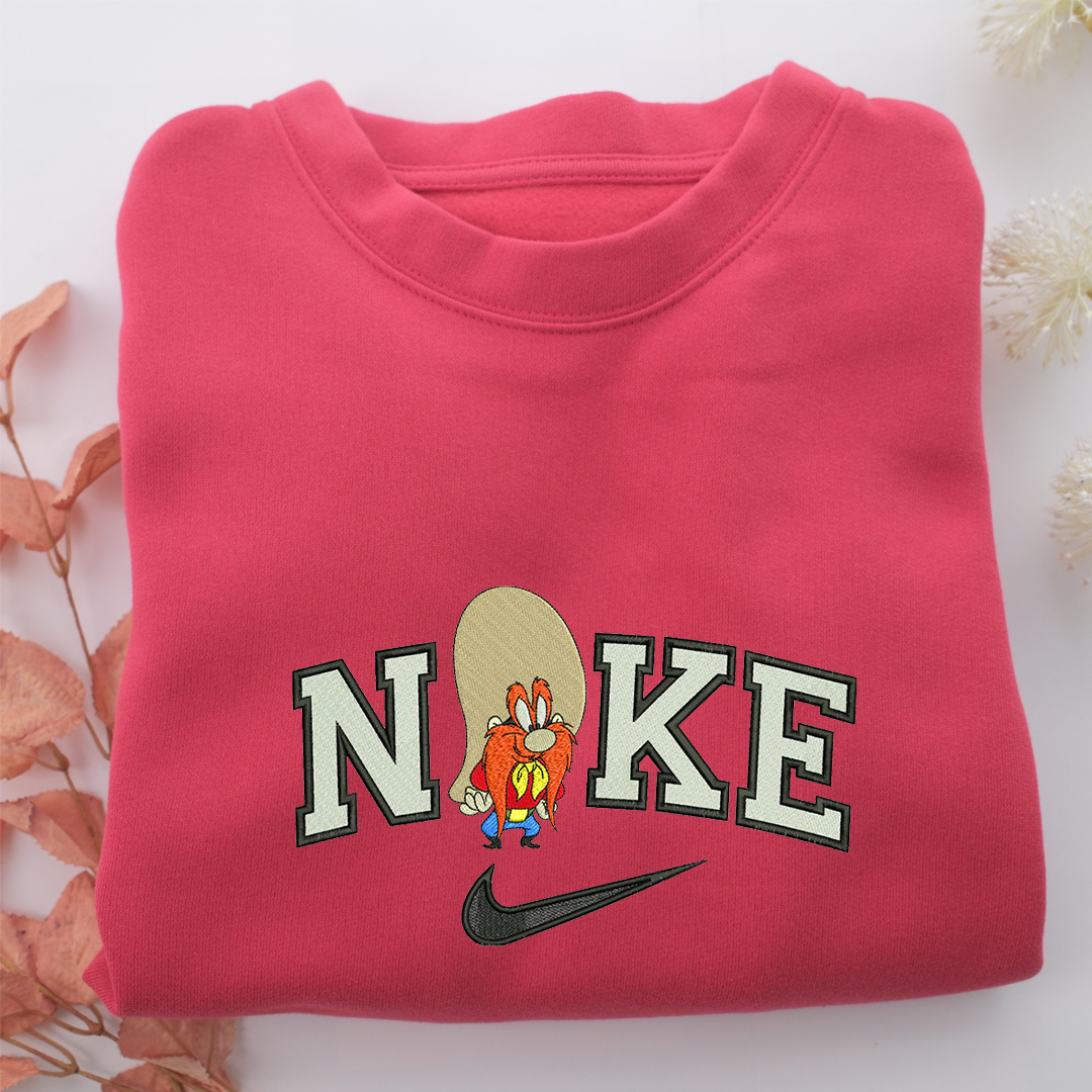 Nike Yosemite Sam Nike Embroidered Sweatshirt, Nike Movie Inspired, Valentine's Day Gifts Idea For Him Her