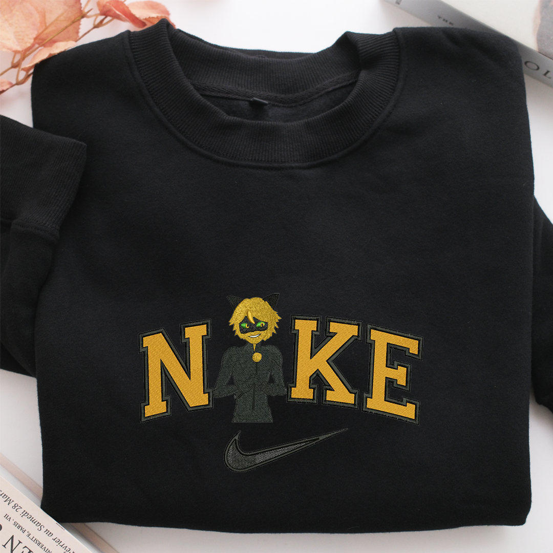 Nike Adrien Agreste Nike Embroidered Sweatshirt, Nike Movie Inspired, Valentine's Day Gifts Idea For Him Her