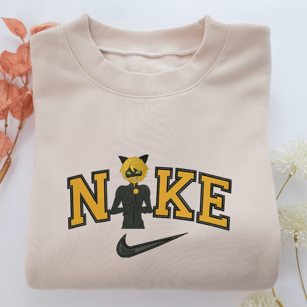 Nike Adrien Agreste Nike Embroidered Sweatshirt, Nike Movie Inspired, Valentine's Day Gifts Idea For Him Her