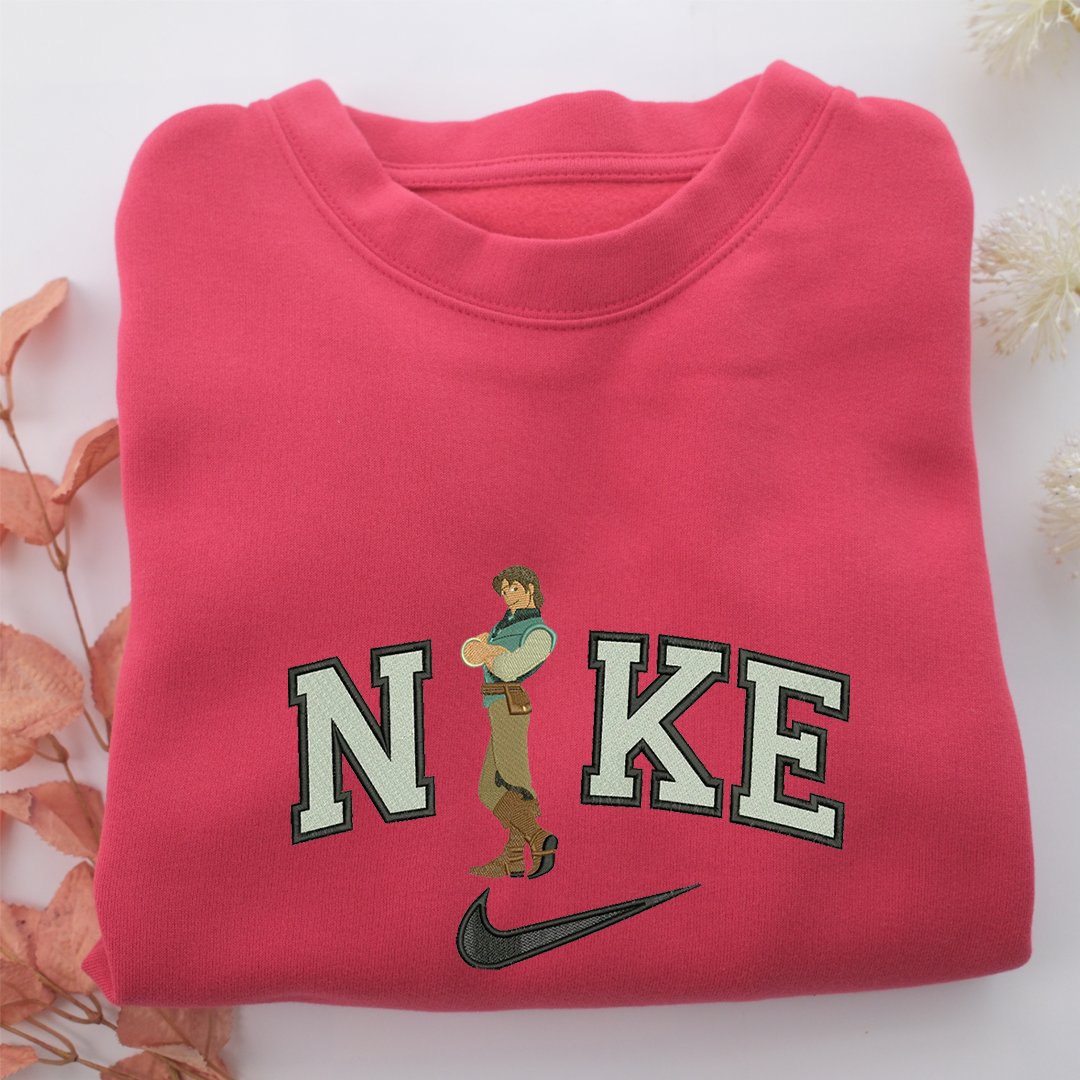 Flynn Rider v1 Disneyland Nike Embroidered Sweatshirt, Nike Movie Inspired, Valentine's Day Gifts Idea For Him Her