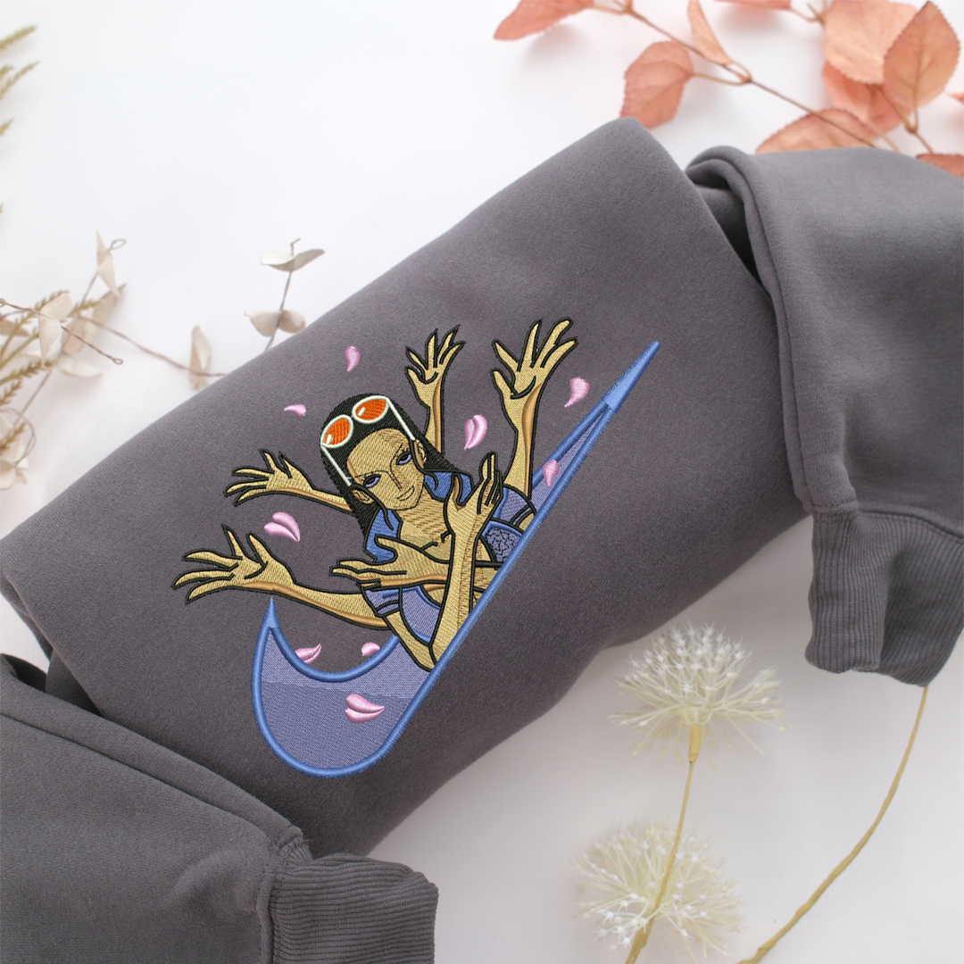 Nico Robin Swoosh Nike Embroidered Sweatshirt, Nike Movie Inspired, Valentine's Day Gifts Idea For Him Her