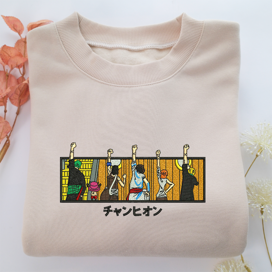 Anime Family Nike Embroidered Sweatshirt, Nike Movie Inspired, Valentine's Day Gifts Idea For Him Her