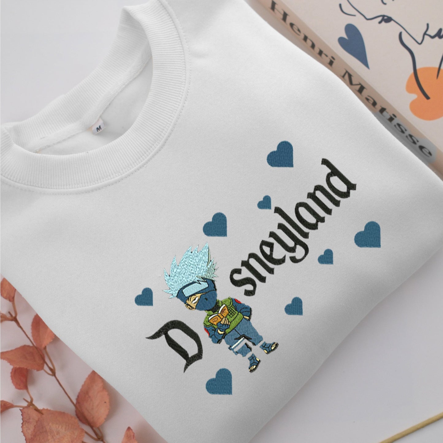Chibi Kakashi Hatake Disneyland Embroidery, Disneyland Embroidered Sweatshirt, Movie Disney Inspired, Valentine's Day Gifts Idea For Him Her
