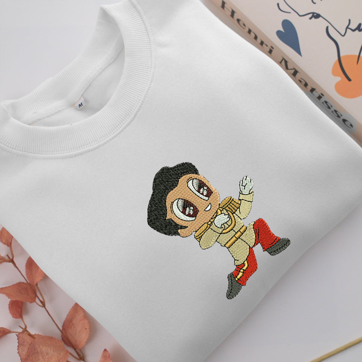 Chibi Prince Charming Embroidery, Disneyland Embroidered Sweatshirt, Movie Disney Inspired, Valentine's Day Gifts Idea For Him Her