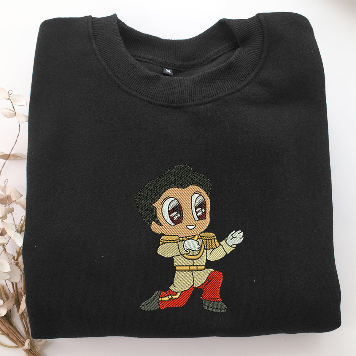 Chibi Prince Charming Embroidery, Disneyland Embroidered Sweatshirt, Movie Disney Inspired, Valentine's Day Gifts Idea For Him Her