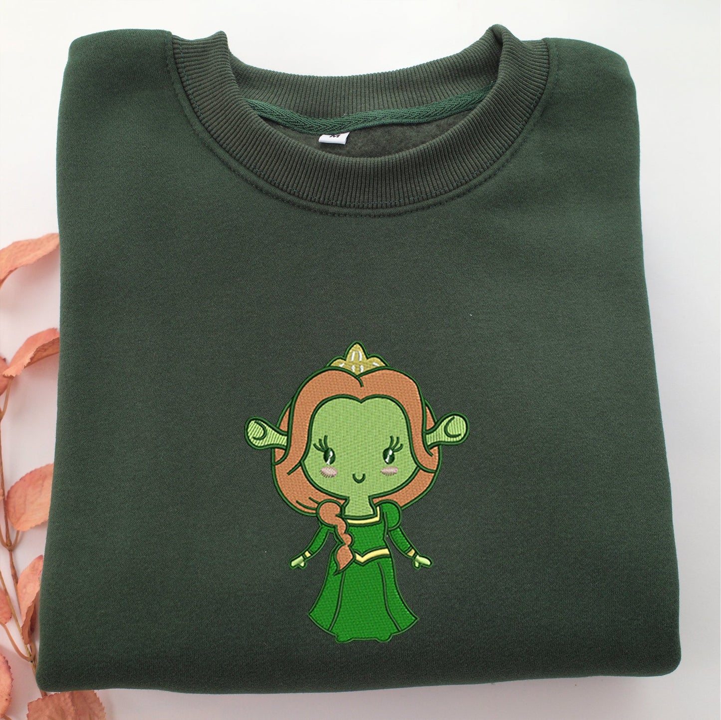 Chibi Fiona Embroidery, Disneyland Embroidered Sweatshirt, Movie Disney Inspired, Valentine's Day Gifts Idea For Him Her