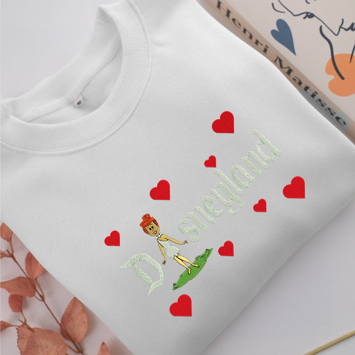 Wilma Disneyland Embroidery, Disneyland Embroidered Sweatshirt, Movie Disney Inspired, Valentine's Day Gifts Idea For Him Her