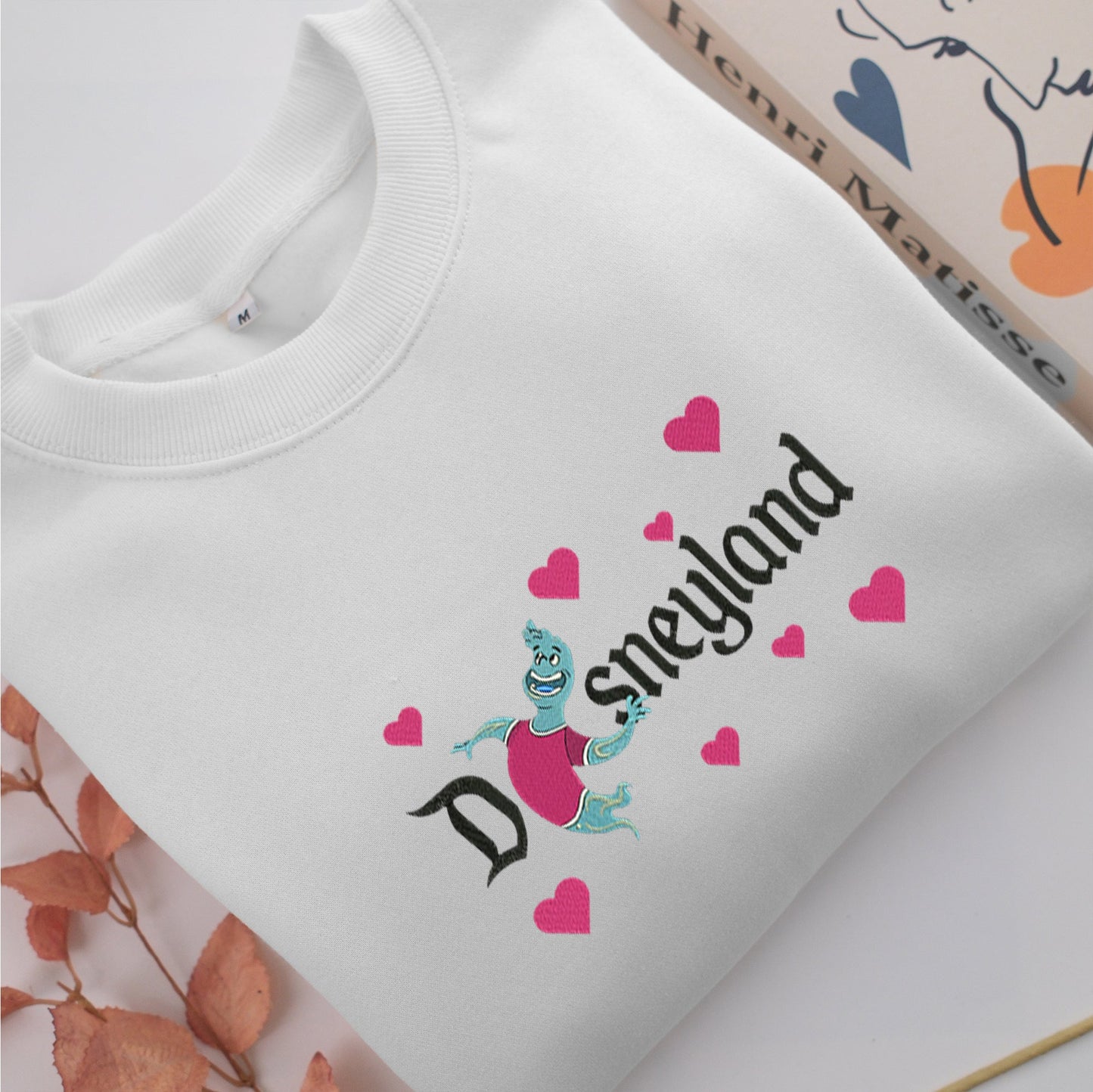 Wade Disneyland Embroidery, Disneyland Embroidered Sweatshirt, Movie Disney Inspired, Valentine's Day Gifts Idea For Him Her