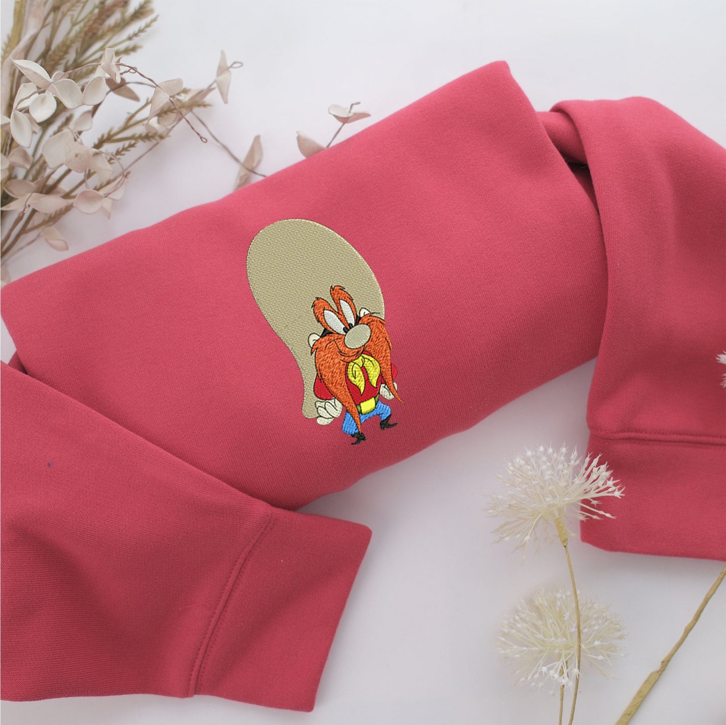 Yosemite Sam Embroidery, Disneyland Embroidered Sweatshirt, Movie Disney Inspired, Valentine's Day Gifts Idea For Him Her