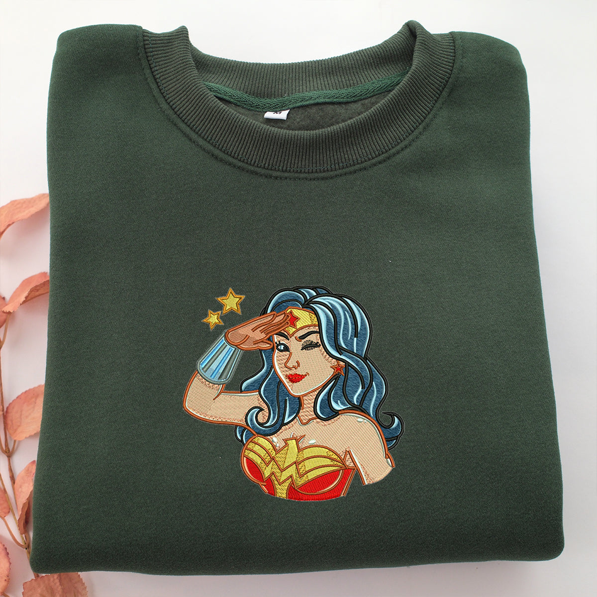 Wonder Woman Embroidery, Disneyland Embroidered Sweatshirt, Movie Disney Inspired, Valentine's Day Gifts Idea For Him Her