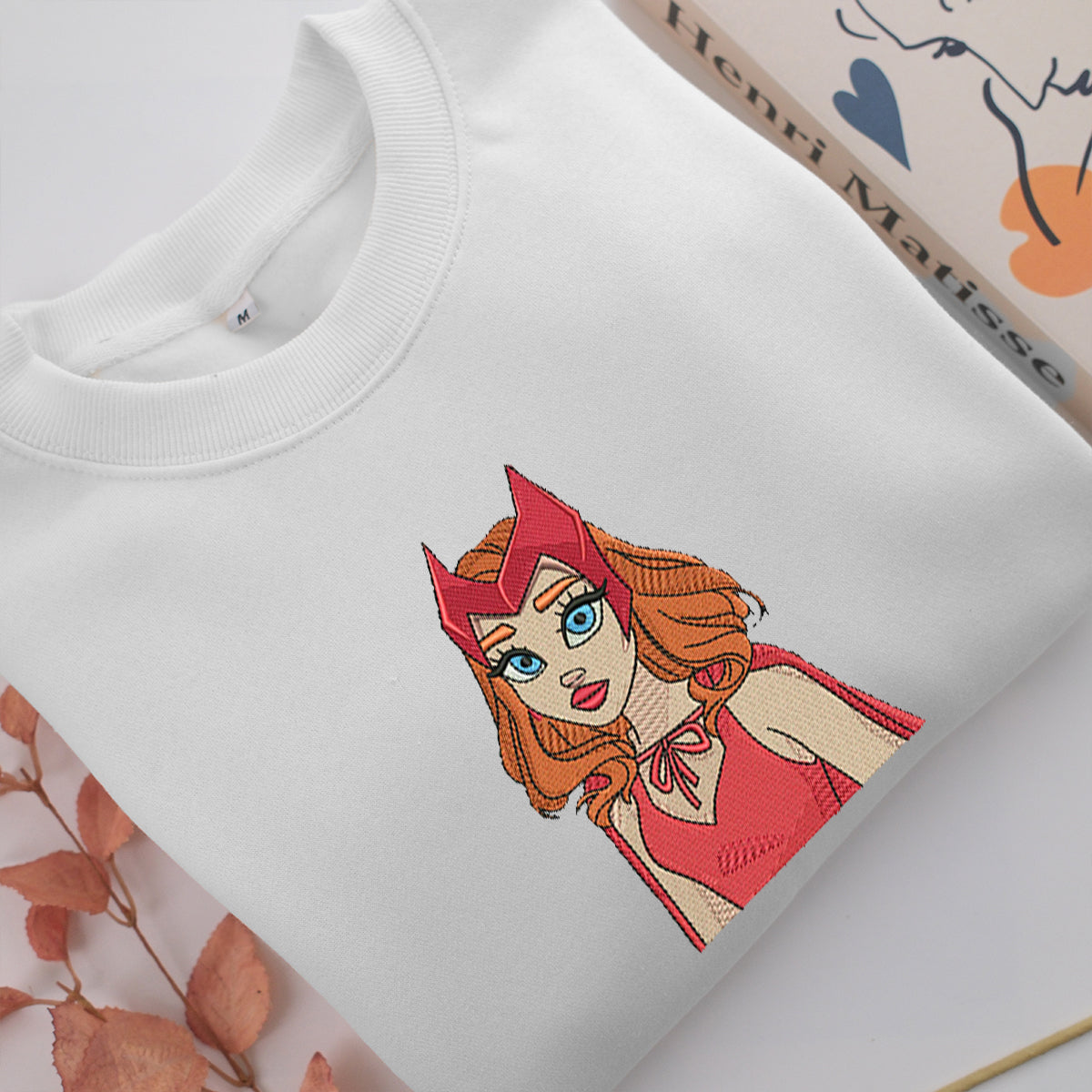 Wanda Embroidery, Disneyland Embroidered Sweatshirt, Movie Disney Inspired, Valentine's Day Gifts Idea For Him Her