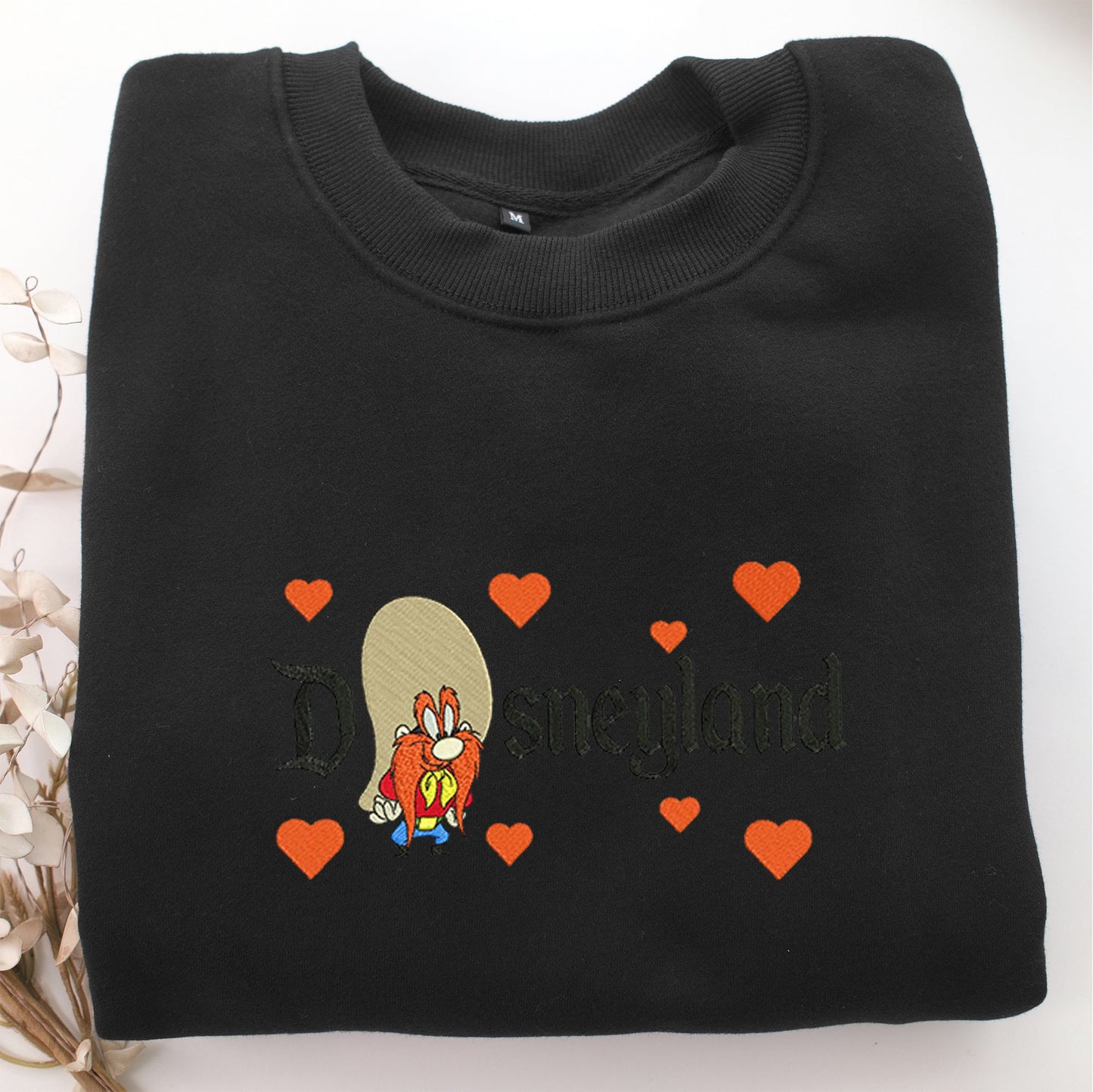Yosemite Sam Disneyland Embroidery, Disneyland Embroidered Sweatshirt, Movie Disney Inspired, Valentine's Day Gifts Idea For Him Her