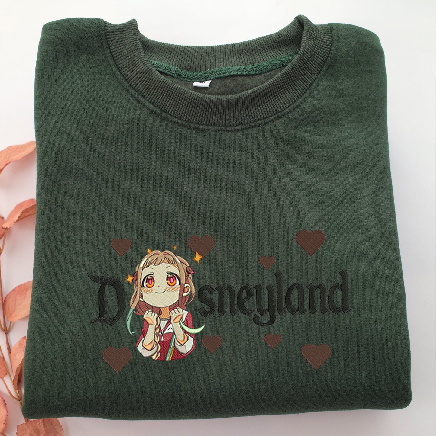 Yashiro Nene v2 Disneyland Embroidery, Disneyland Embroidered Sweatshirt, Movie Disney Inspired, Valentine's Day Gifts Idea For Him Her