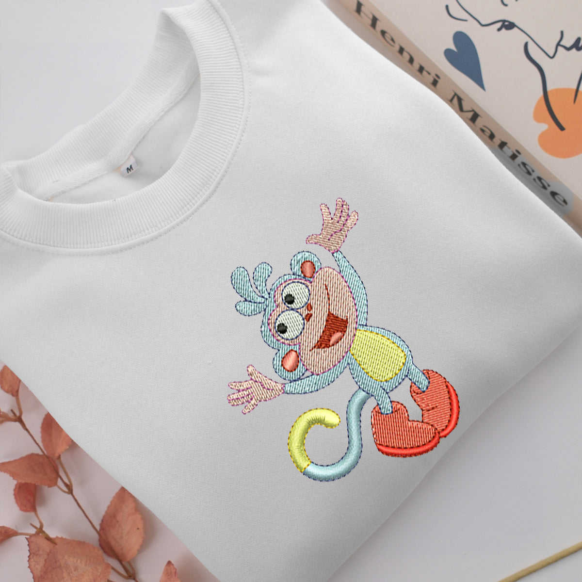 Boots v1 Embroidery, Disneyland Embroidered Sweatshirt, Movie Disney Inspired, Valentine's Day Gifts Idea For Him Her