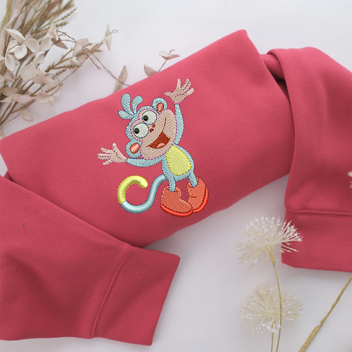 Boots v1 Embroidery, Disneyland Embroidered Sweatshirt, Movie Disney Inspired, Valentine's Day Gifts Idea For Him Her